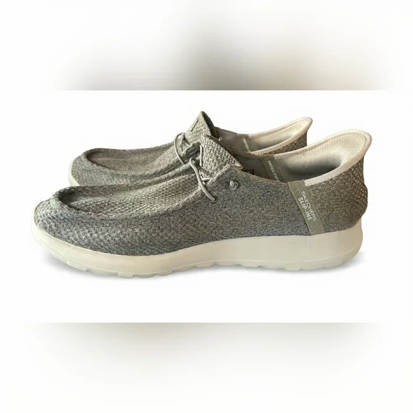 Skechers Men's Taupe Slip-On Loafers - Picture 5 of 6